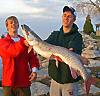 Tommy Lanoue with a Spotted Muskellunge