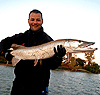 Greg Kipping with a Spotted Muskellunge